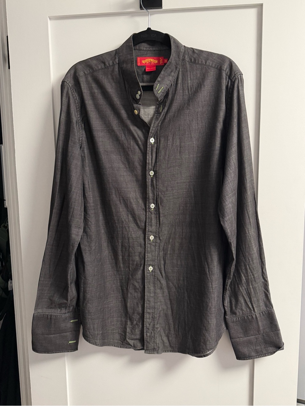 Shanghai Tang Grey Button-Down Shirt